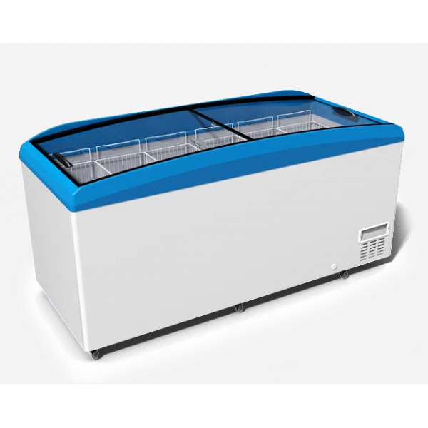 Морозильный лар бонета с гнутым стеклом JUKA M800W