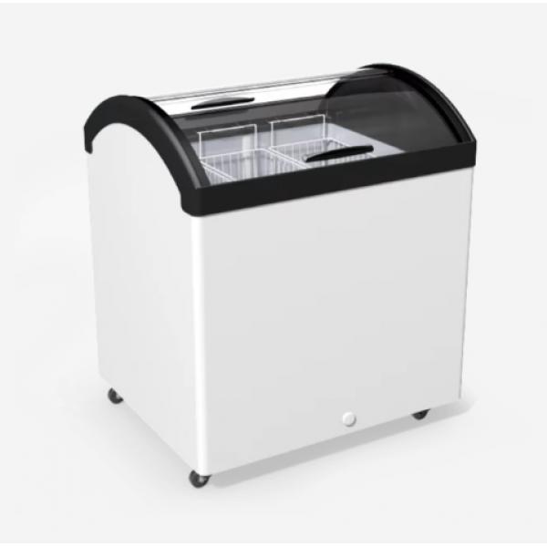 Морозильна скриня лар з гнутим склом JUKA N200V