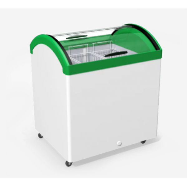 Морозильна скриня лар з гнутим склом JUKA N200V