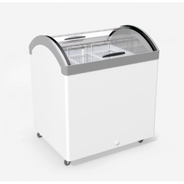 Морозильна скриня лар з гнутим склом JUKA N200V