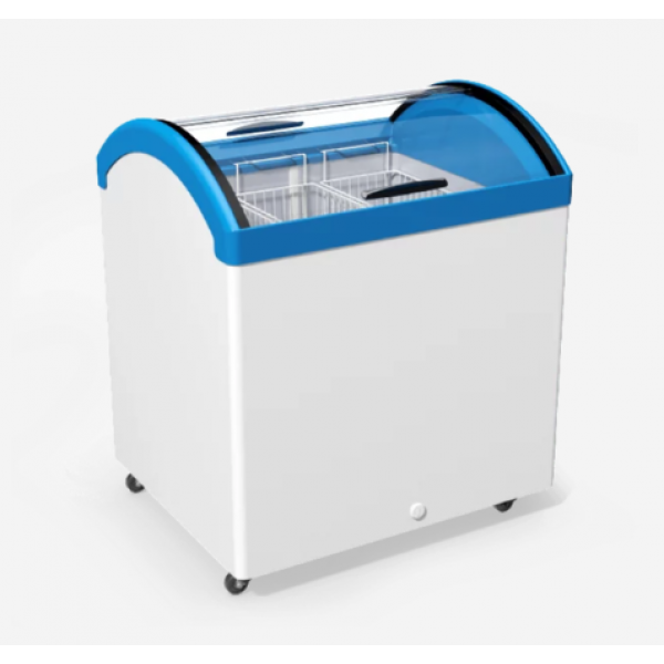 Морозильна скриня лар з гнутим склом JUKA N200V