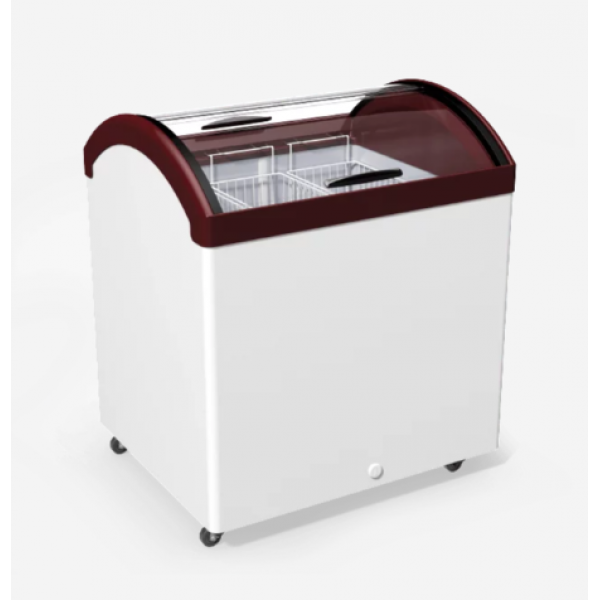 Морозильна скриня лар з гнутим склом JUKA N200V