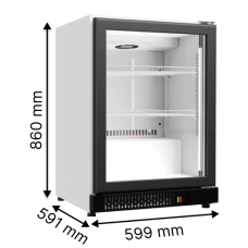 Морозильный шкаф витрина со стеклянной дверью JUKA ND60G