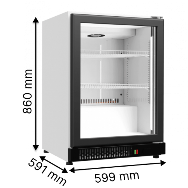Морозильна шафа вітрина зі скляними дверима JUKA ND60G