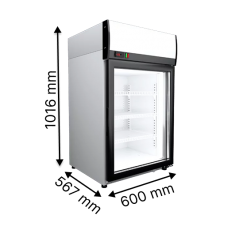 Морозильный шкаф витрина со стеклянной дверью JUKA NG60G