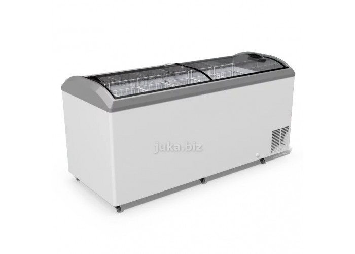 Універсальний холодильний лар з гнутим склом JUKA N800D (-5С...+5С)