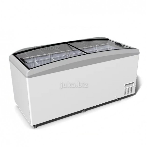 Універсальний холодильний лар з гнутим склом JUKA N800W