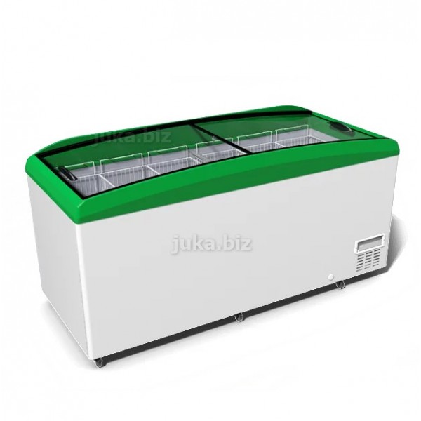Універсальний холодильний лар з гнутим склом JUKA N800W