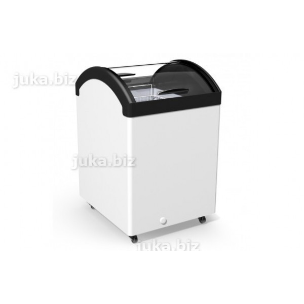 Універсальний холодильний прикасовий лар з гнутим склом JUKA N100V(+5С...-5С) 