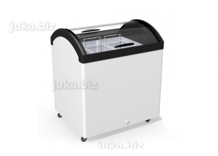 Универсальный холодильный прикассовый ларь с гнутым стеклом JUKA N200V(+5С...-5С) 
