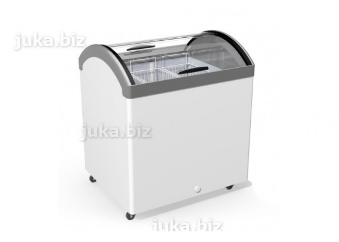 Універсальний холодильний прикасовий лар з гнутим склом JUKA N200V(+5С...-5С) 