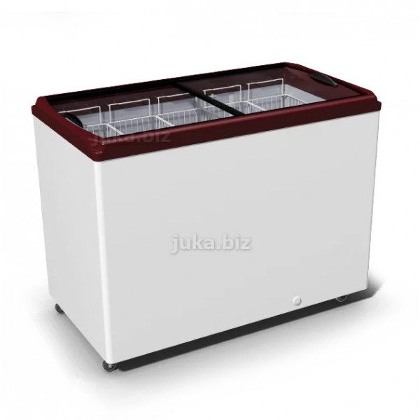 Морозильний лар з прямим склом JUKA M400P