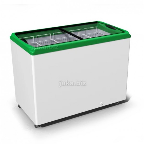 Морозильний лар з прямим склом JUKA M400P