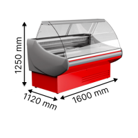 Холодильная витрина среднетемпературная JUKA VGL160