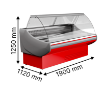 Холодильная витрина среднетемпературная JUKA VGL190