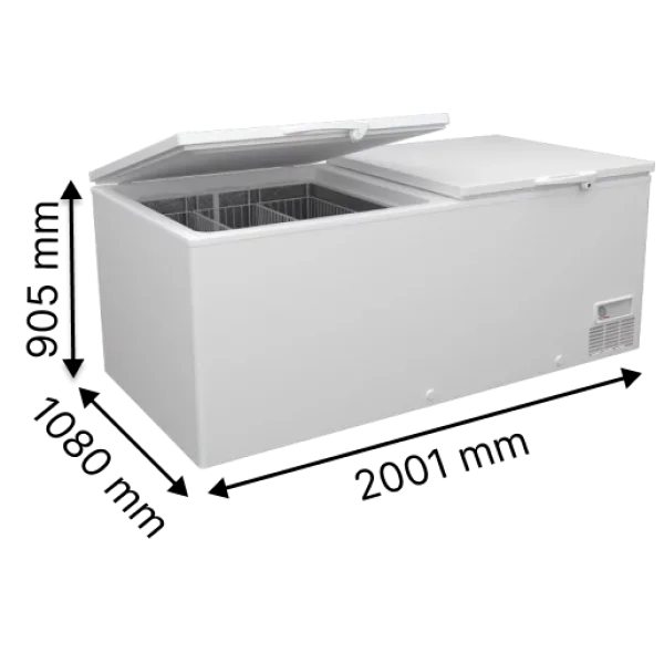 Морозильна скриня камера з глухою кришкою (нержавіюча сталь) JUKA M1000Z