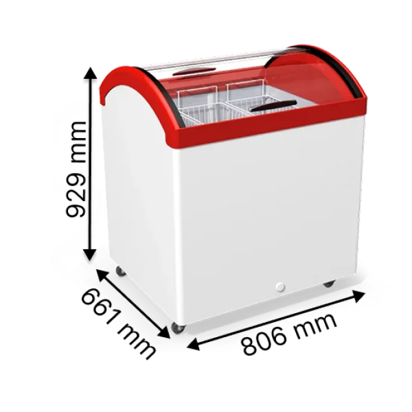 Морозильна скриня з гнутим склом JUKA N200V (-5С...+5С)