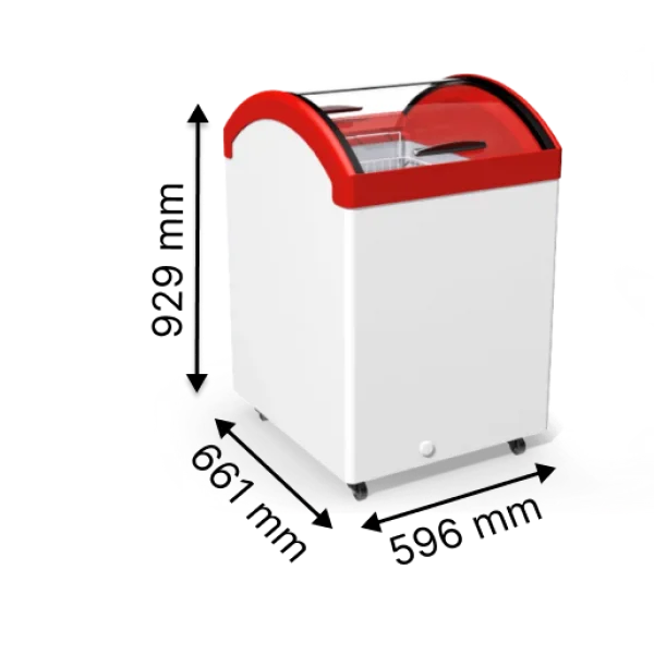 Морозильна скриня з гнутим склом JUKA N100V (-5С...+5С)